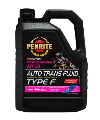 Penrite ATF 33 Type F Auto Transmission Fluid 4L ATF33004